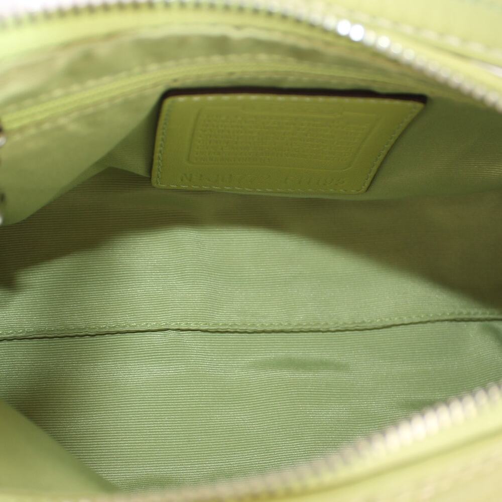 Coach Hamptons Demi Light Green Leather Shoulder Bag J0772-F11195 - Picture 6 of 8